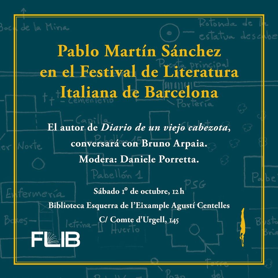 Pablo Mart\u00edn S\u00e1nchez en el Festival de Literatura Italiana de Barcelona