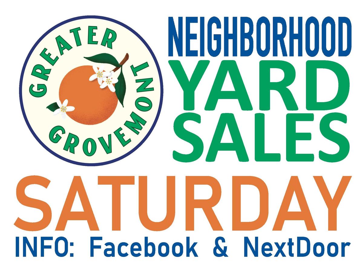 Grovemont Neighborhood Wide Yard Sale