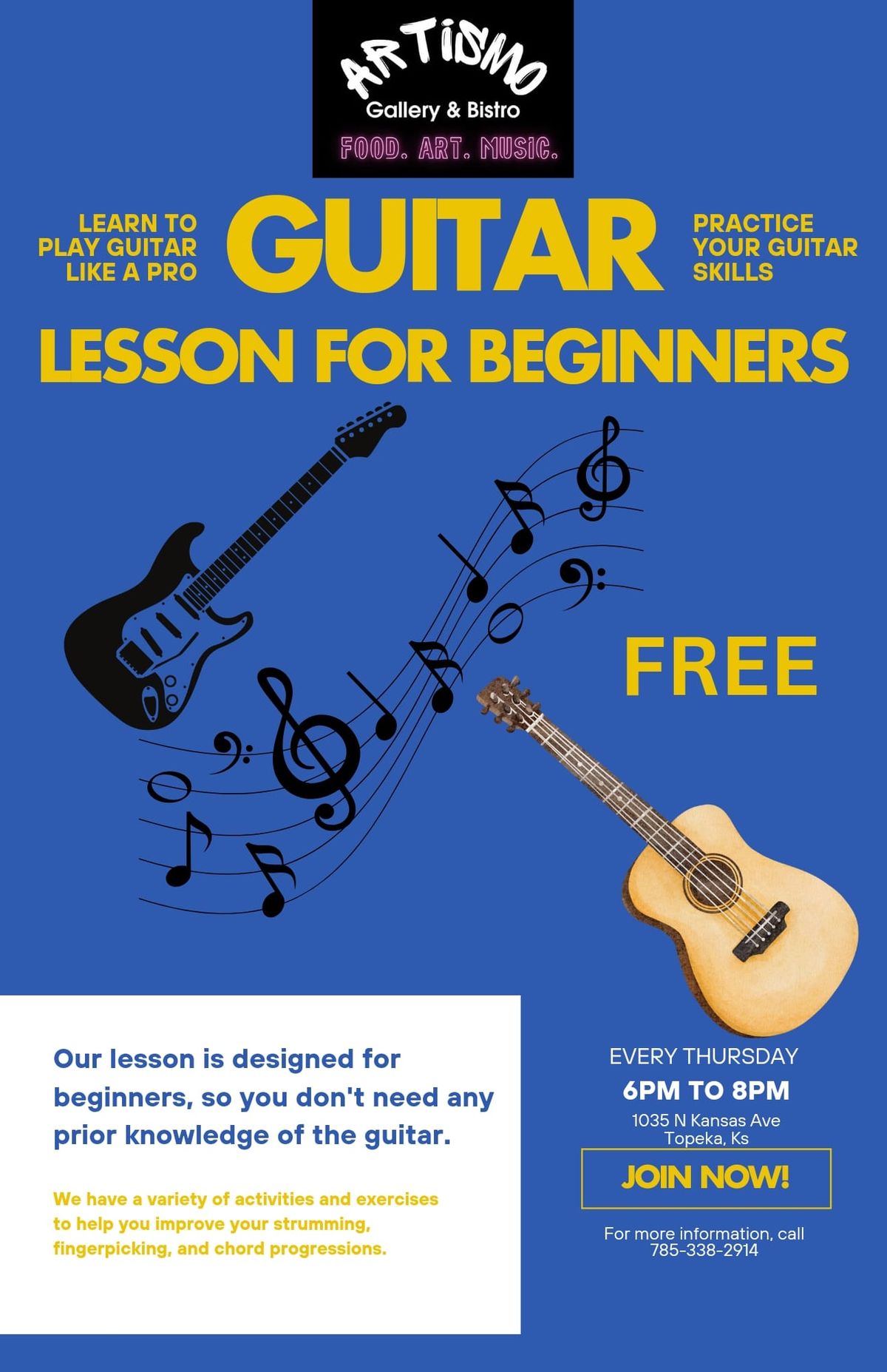 Free Guitar Classes With Earl!!