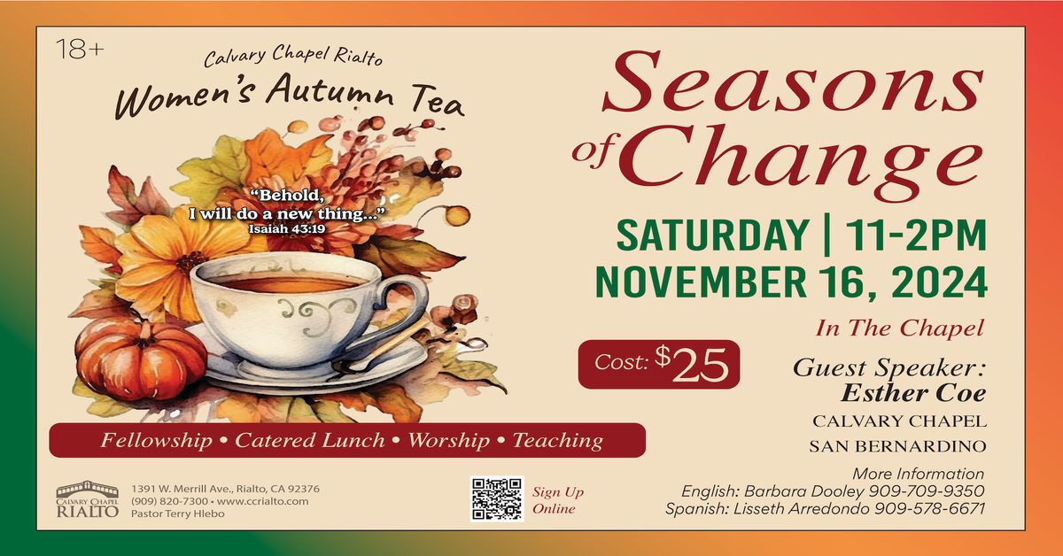 Seasons of Change - Women's Autumn Tea