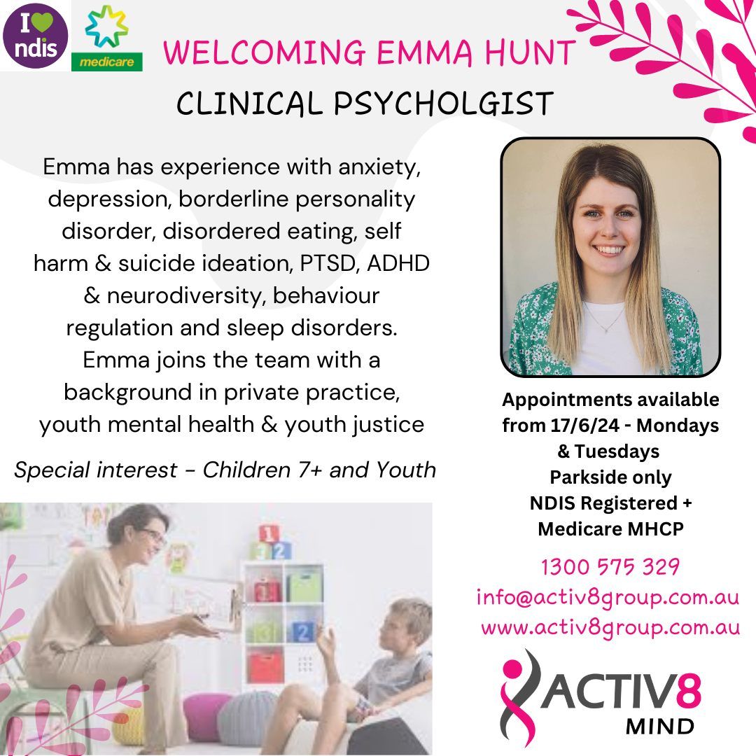 Emma Hunt - Clinical Psychologist Appointments