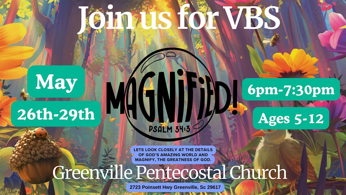 Magnified VBS 2026 at Greenville Pentecostal Church