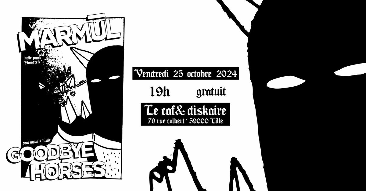 [CONCERTS] Marm\u00fcl + Goodbye Horses (indie punk\/Coal Wave) \/ 18 ans du CAF #2 