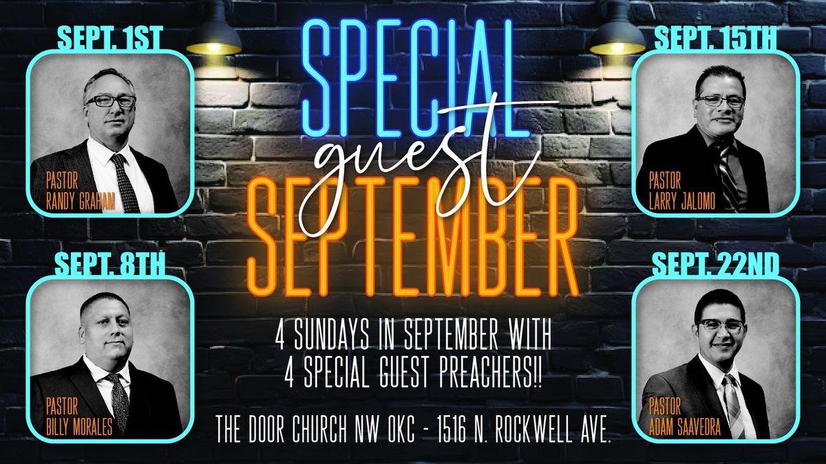 SPECIAL guest SEPTEMBER!!