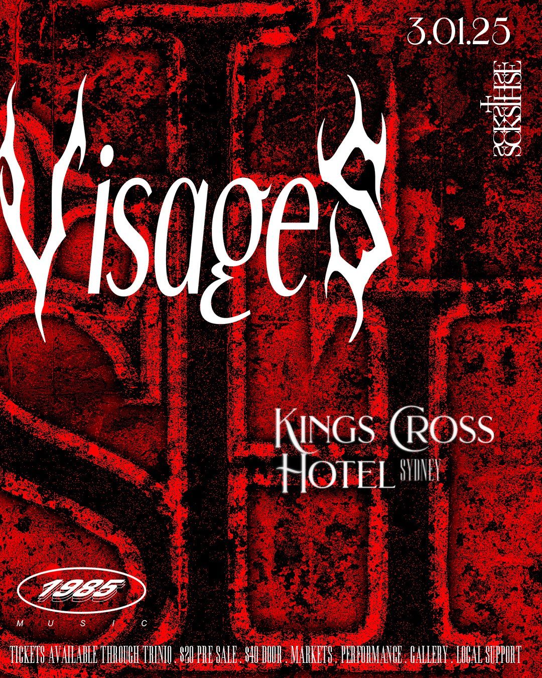 Sickest House Presents: VISAGES \/\/ SYDNEY \/\/ JAN 3