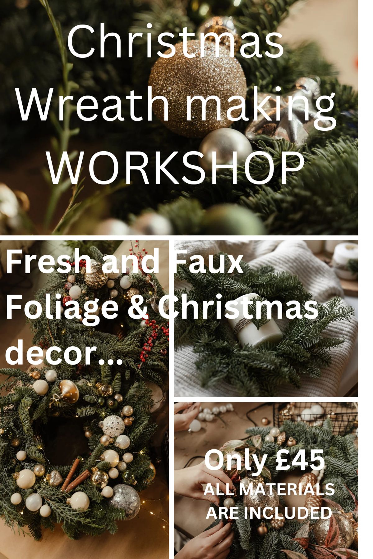 Fresh Foliage Wreath making workshop 