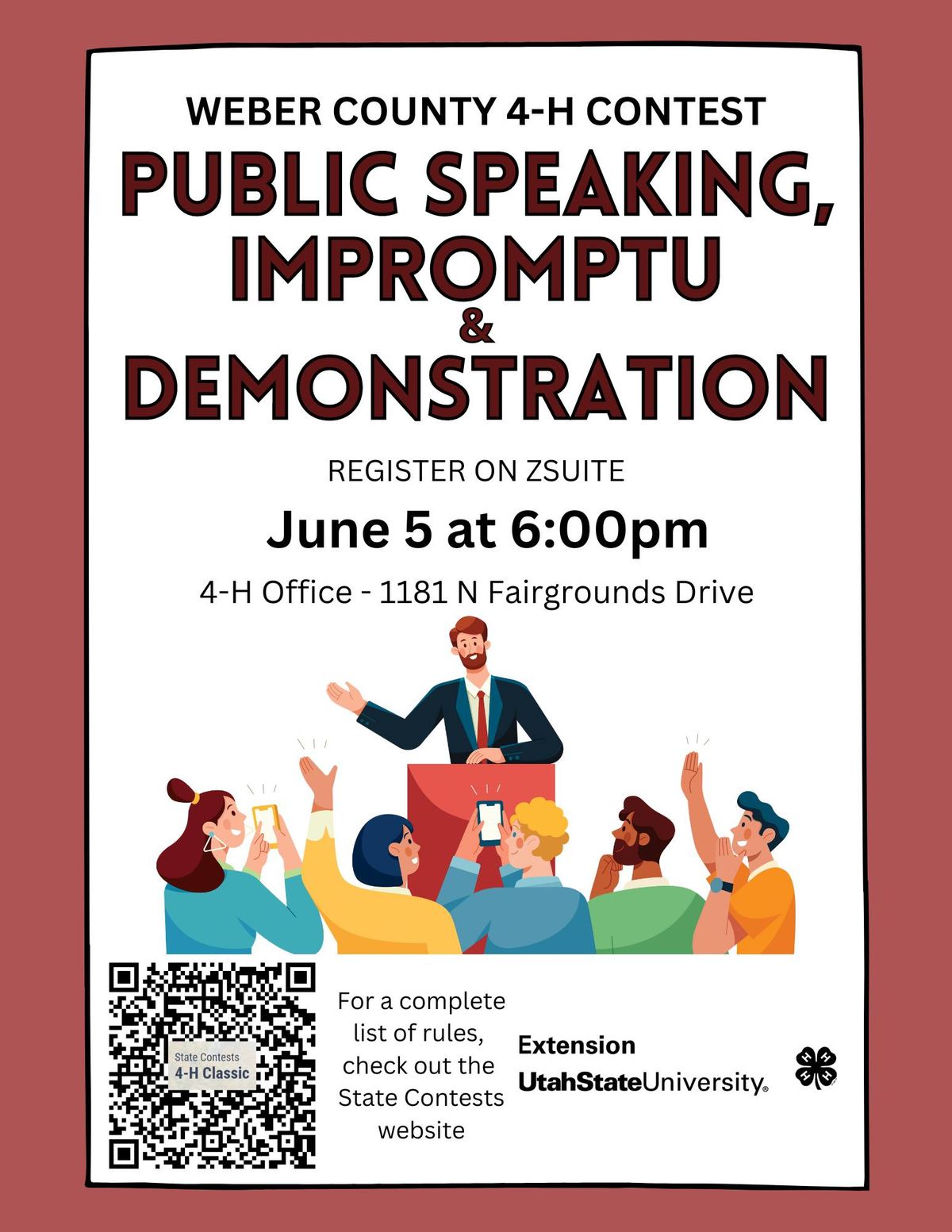 4-H Public Speaking, Impromptu and Demonstration Contest