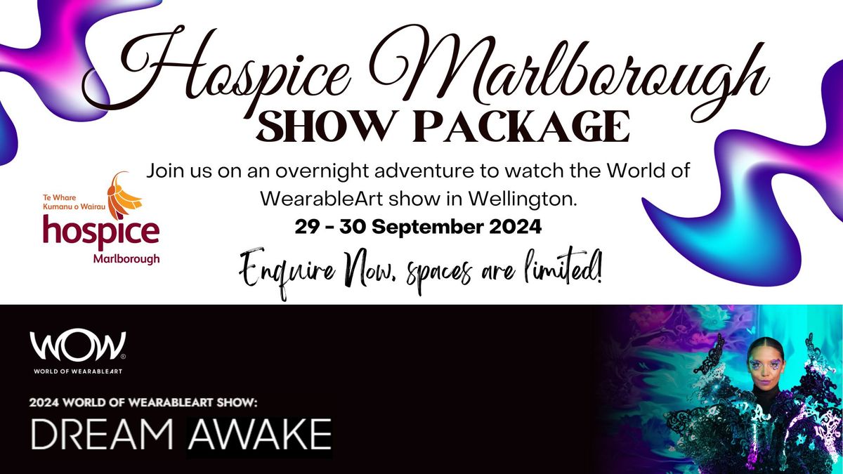 Hospice Marlborough Show Package - Wellington 29-30 September 2024 