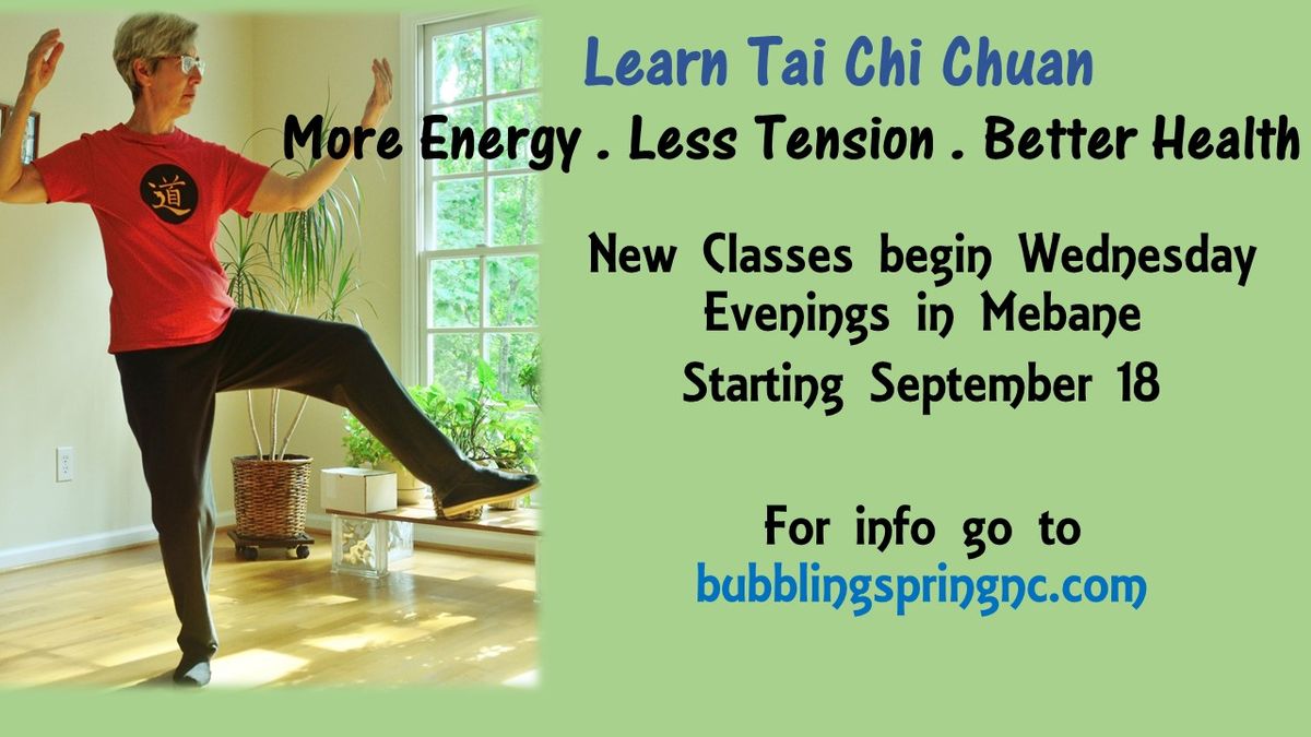 Beginner's Tai Chi Chuan Class in Mebane