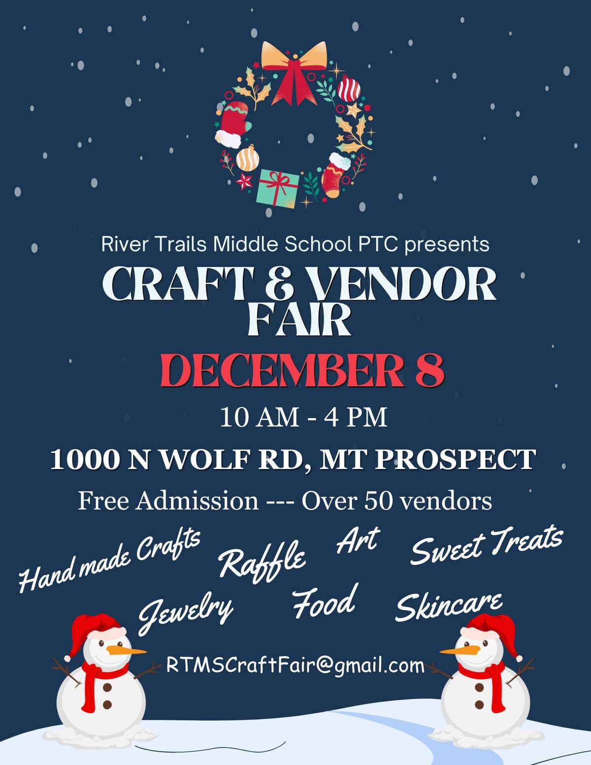 River Trails Middle School PTC Craft and Vendor Fair