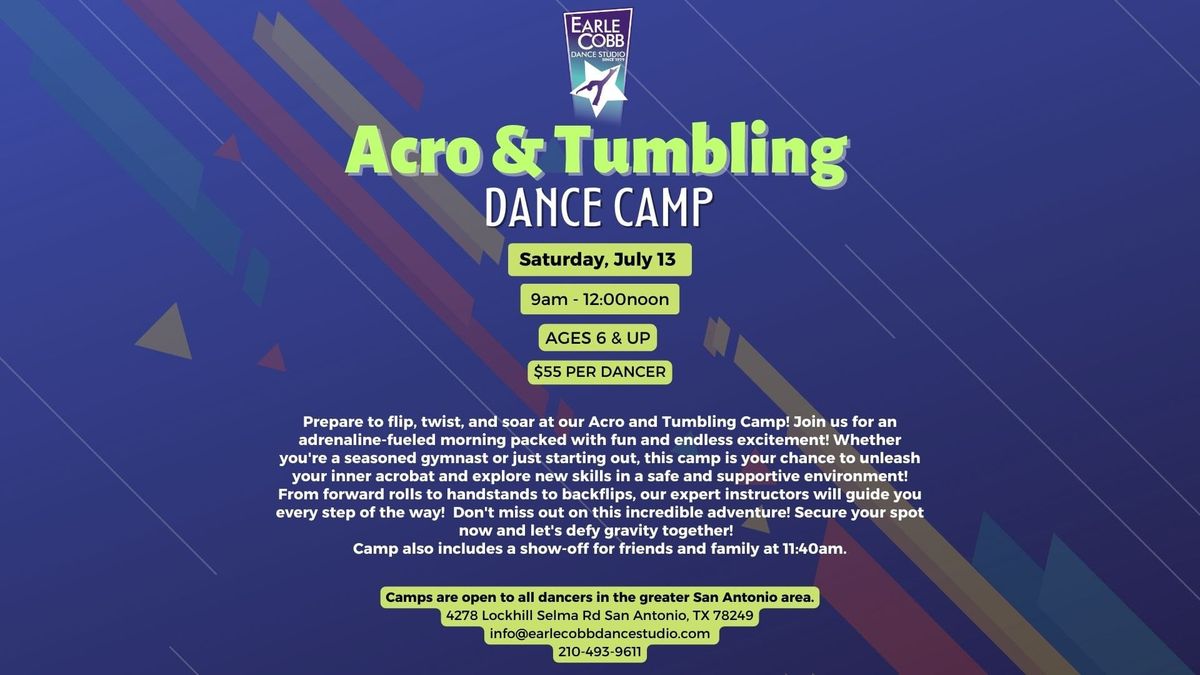 Acro and Tumbling Dance Camp