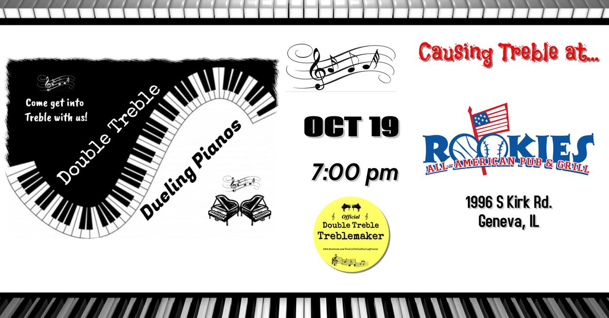 Double Treble Dueling Pianos @ Rookies All American Pub & Grill - Geneva