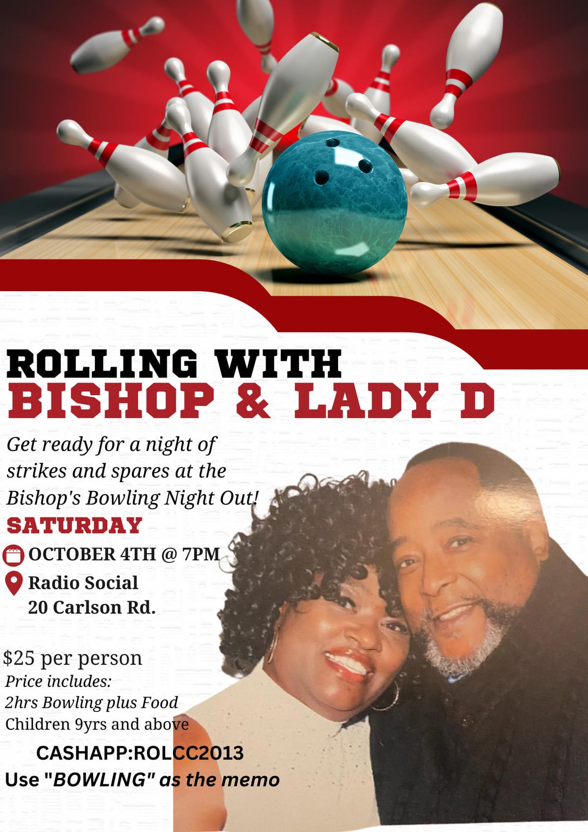 Rolling with Bishop and Lady D 