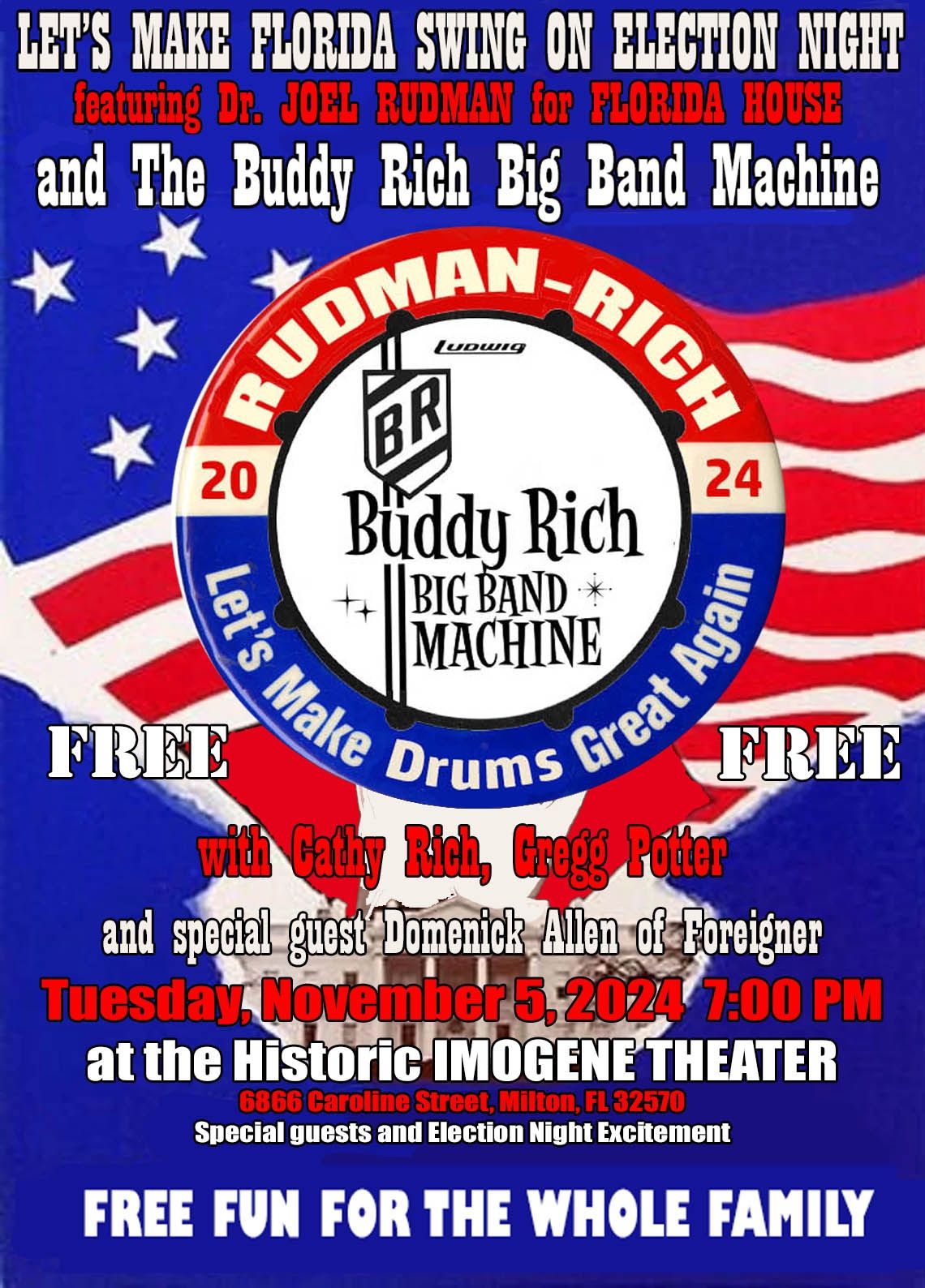 Election Night Celebration with Buddy Rich Big Band Machine!