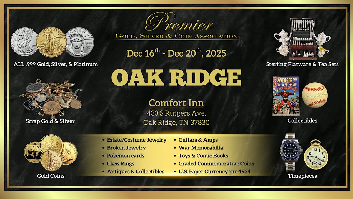 Oak Ridge, TN FREE 5- Day Event
