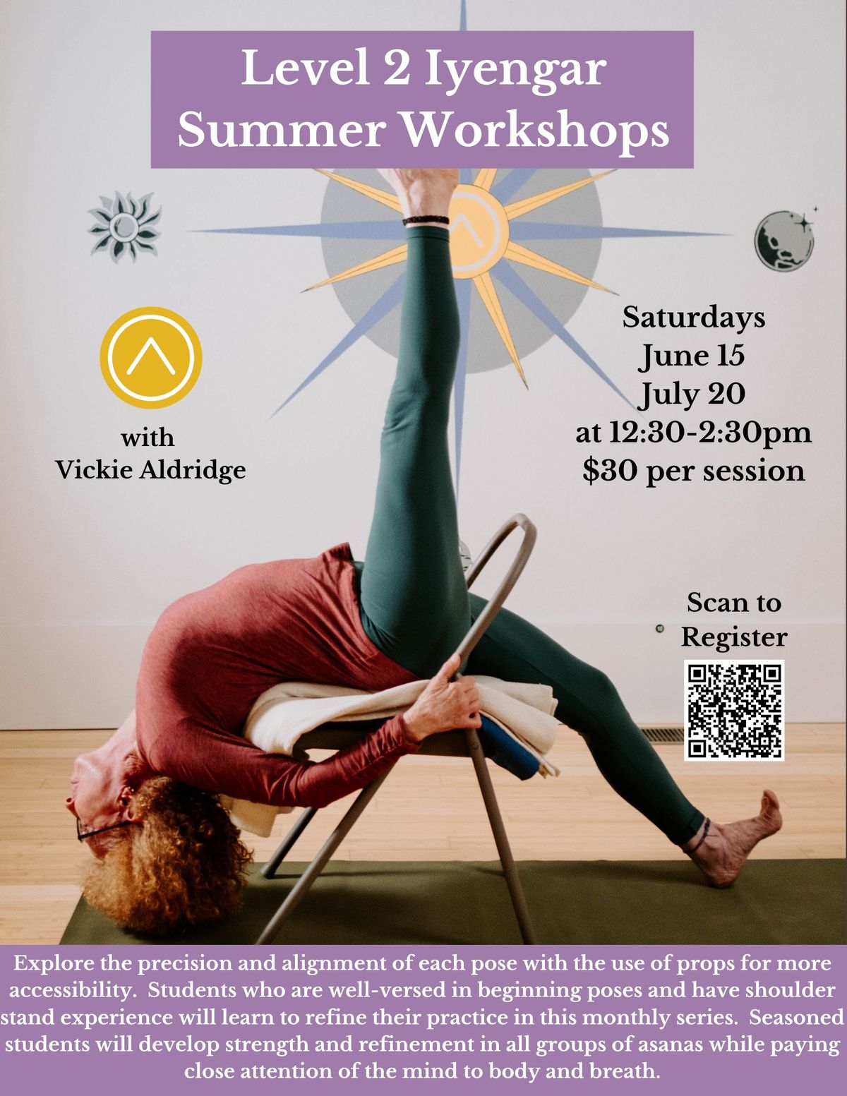 Level 2 Iyengar Monthly Workshops