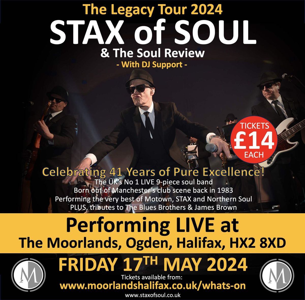 Stax of Soul & the Soul Review at The Moorlands  