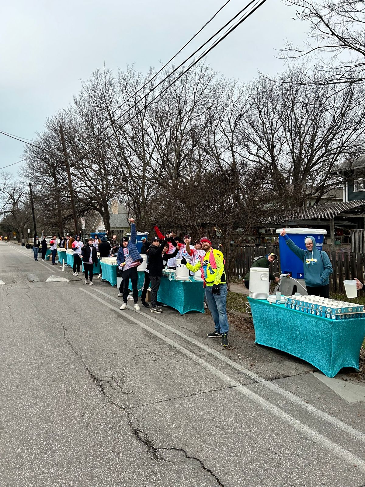 Volunteer with Team RA at Austin International Aid Station #7