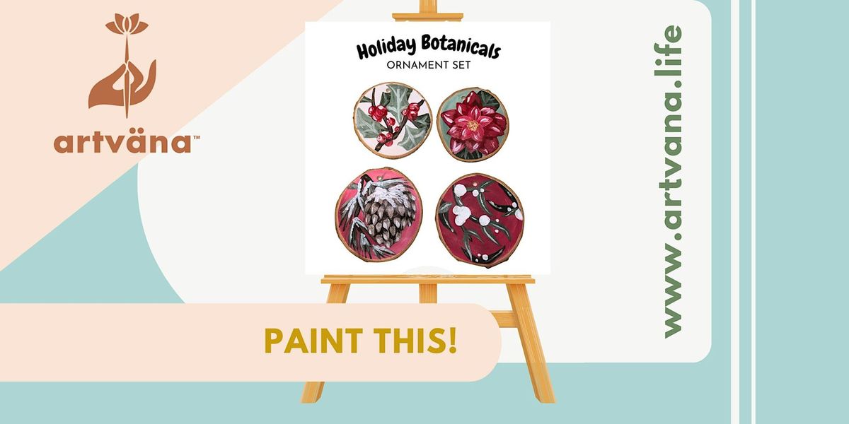 Holiday Paint and Sip Class by Artvana at Bainbridge Vineyards!