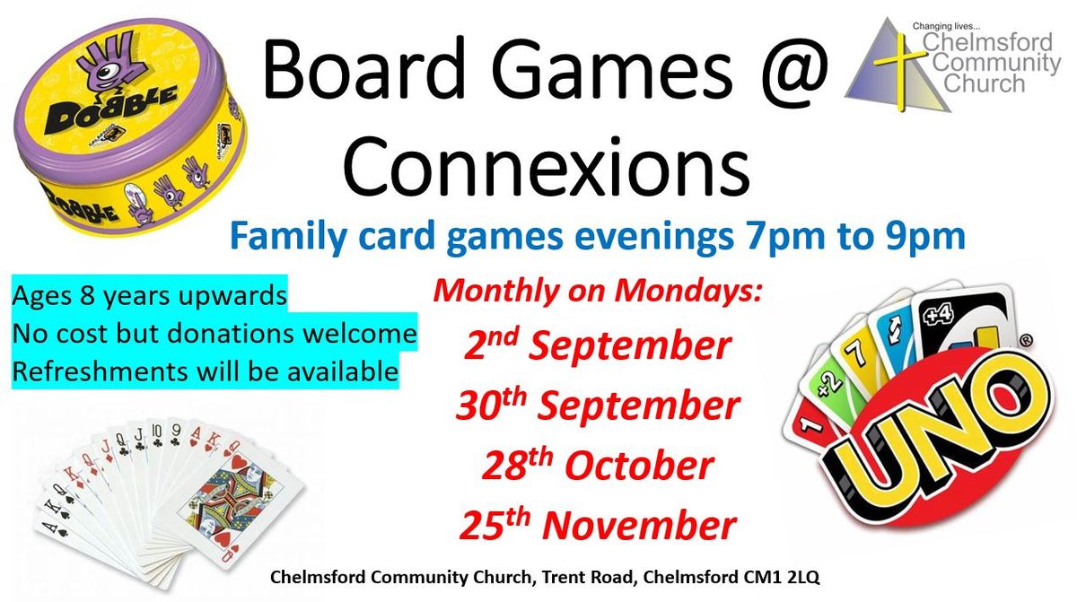 CCC Family Board & Card Games evening