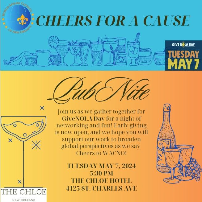 WACNO PubNight: "Cheers for a Cause" 