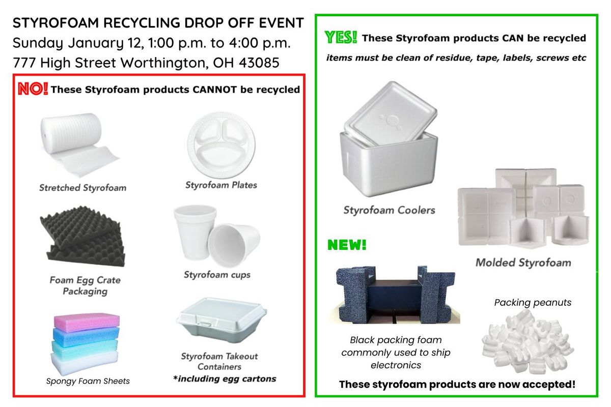 Styrofoam Recycling Drop Off