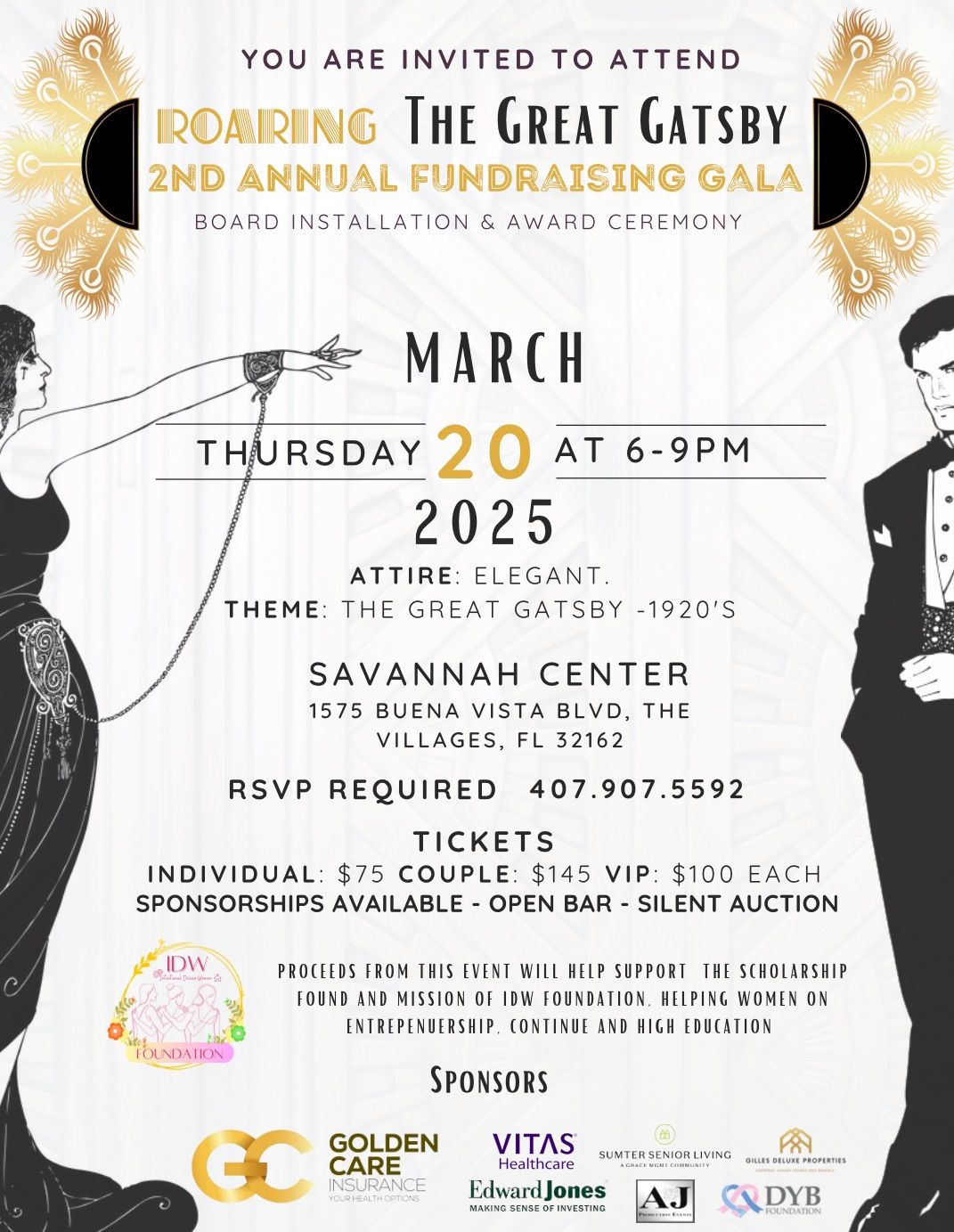 2nd Annual Fundraiser Gala \u201cRoaring The Great Gatsby\u201d