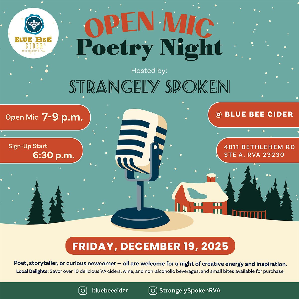 Strangely Spoken: A Night of Open Mic Poetry