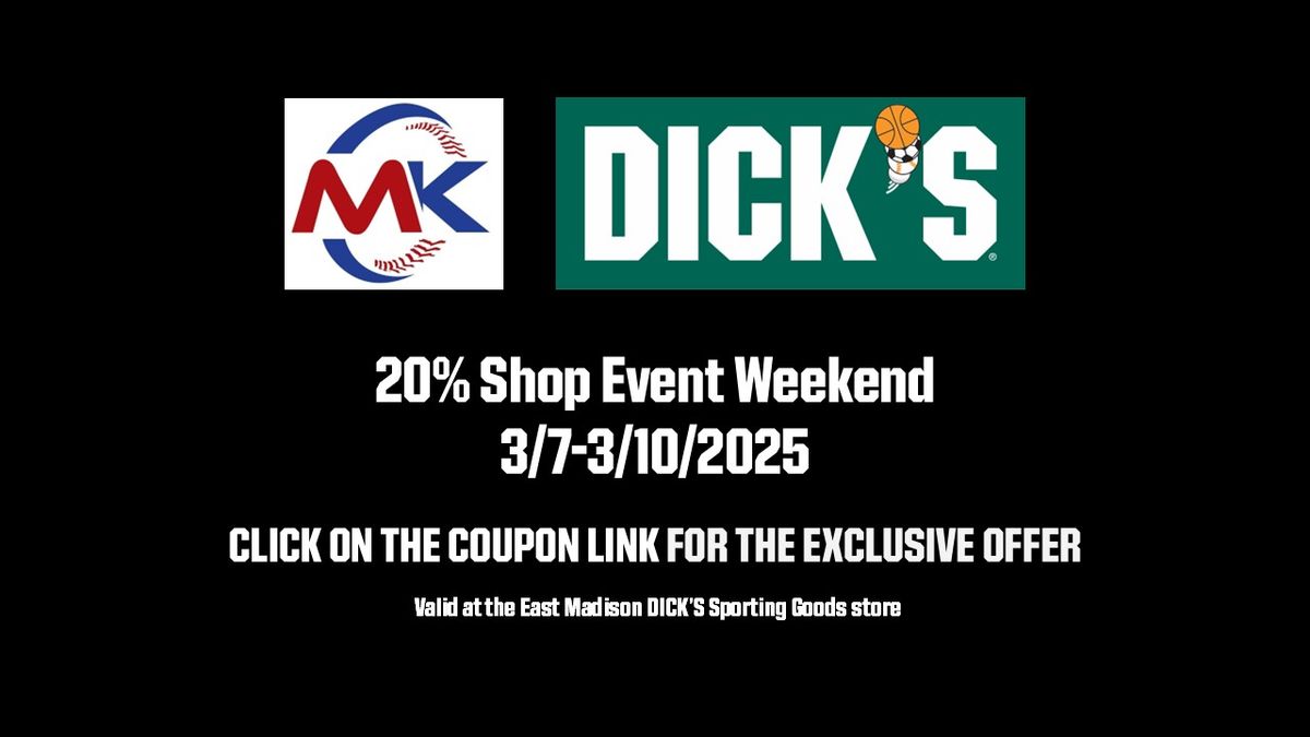 Madison Kennedy Little League Shop Event at Dick's Sporting Goods