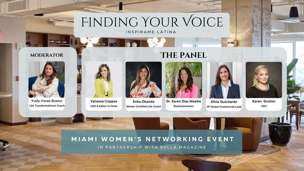 FINDING YOUR VOICE - Miami, In Person Event