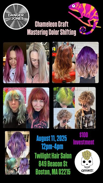 Chameleon Craft Mastering Color Shifting, Twilight Hair Salon, Boston