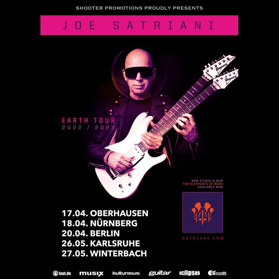 Joe Satriani \u2013 The Earth 2022-2023 Tour  | Berlin