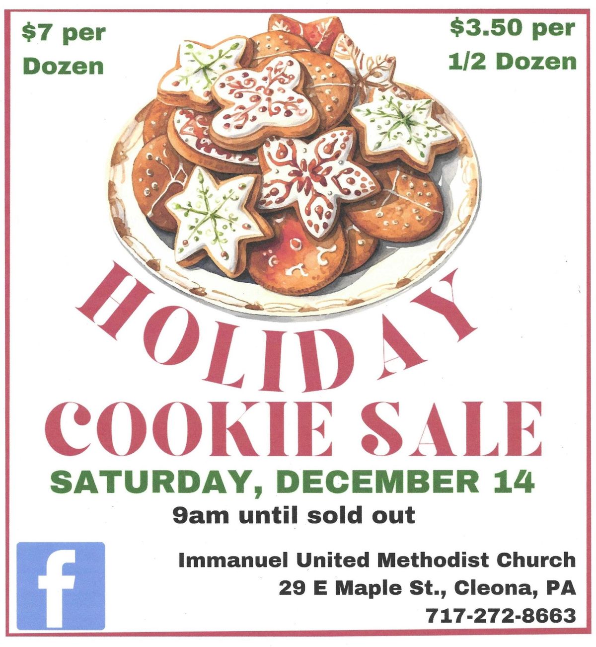 Holiday Cookie Sale