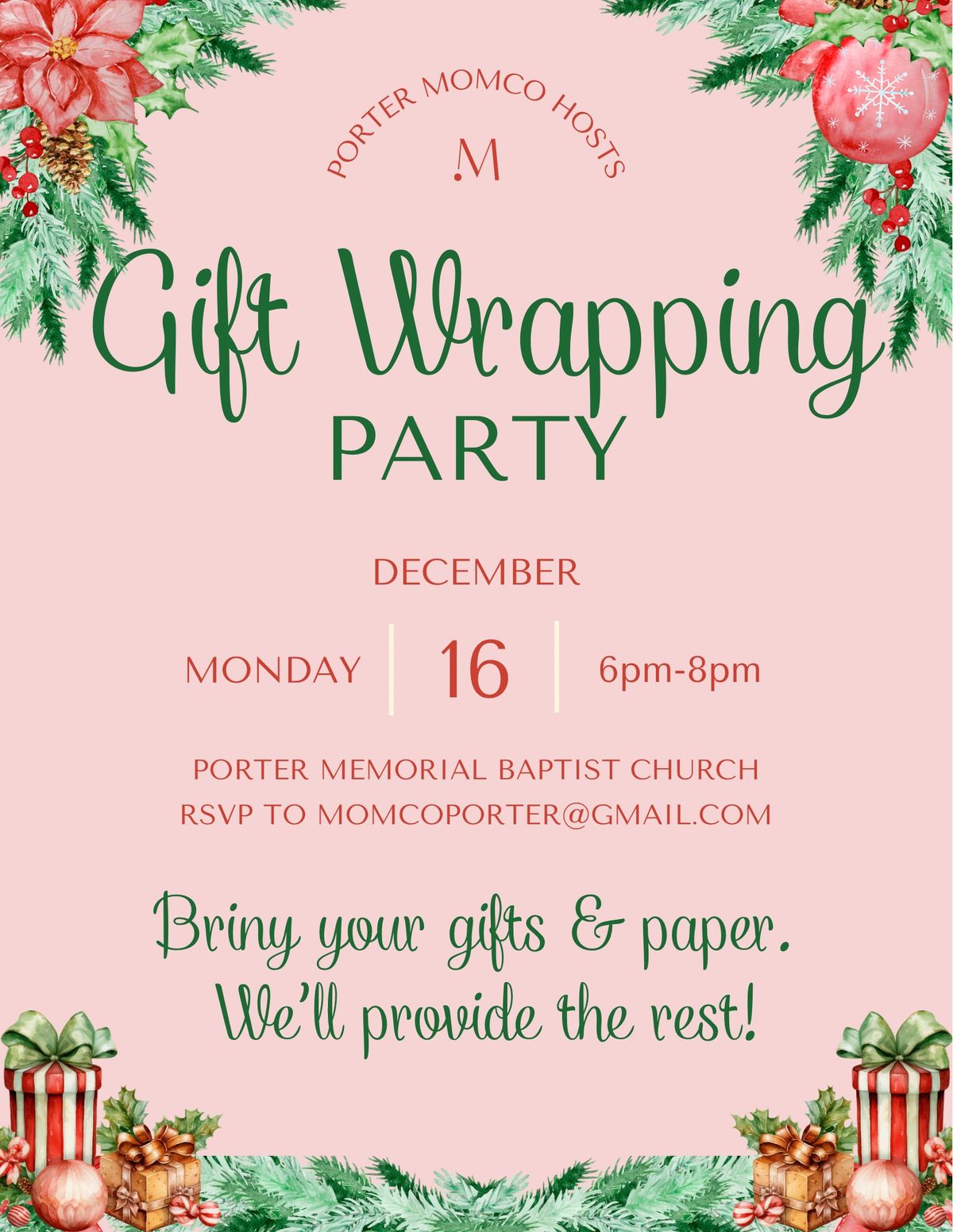 Gift Wrapping Party