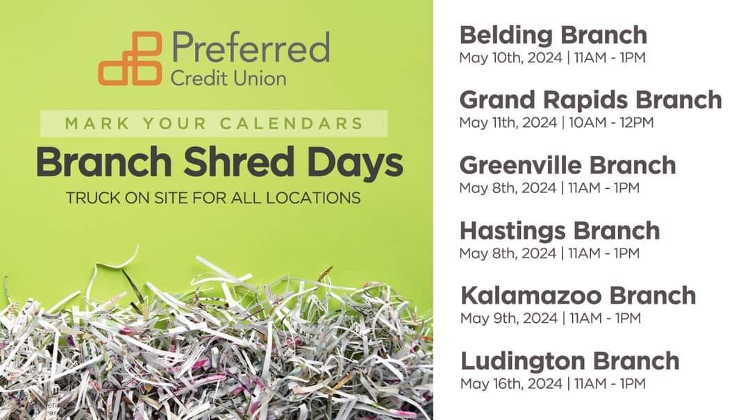 Kalamazoo Branch FREE Shred Day