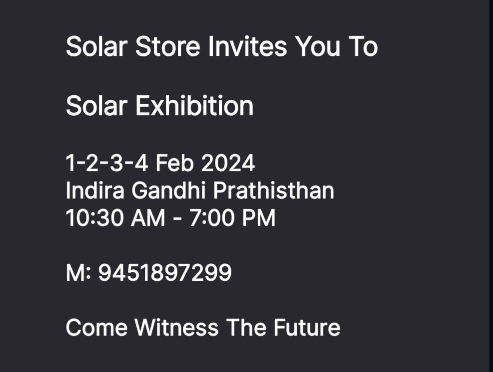 National Solar & EV Expo 2025 Lucknow India 