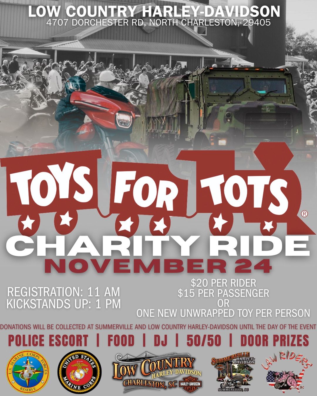 28th Annual Law Riders MC & USMC Toys for Tots  