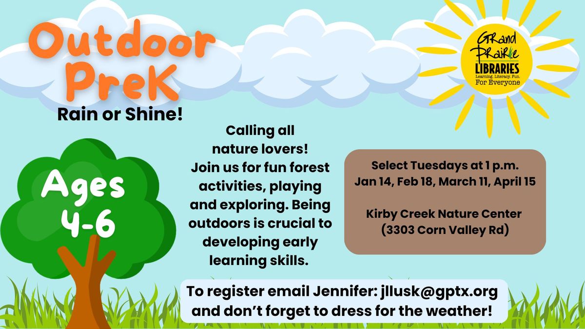 Outdoor Preschool and Kinder Ready