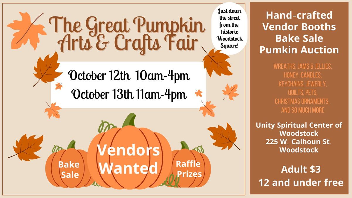 The Great Pumpkin Arts and Crafts Fair