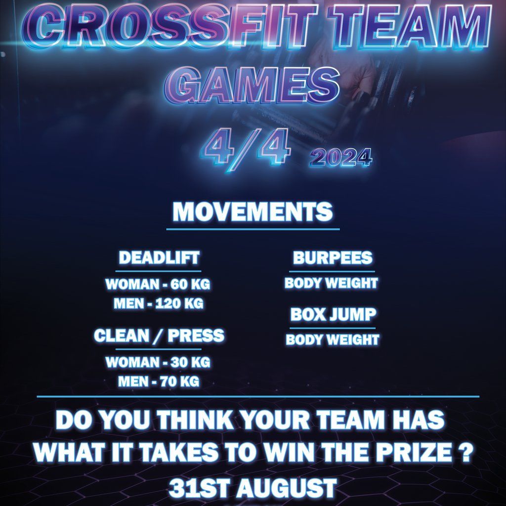 Crossfit team games 4\/4 2024