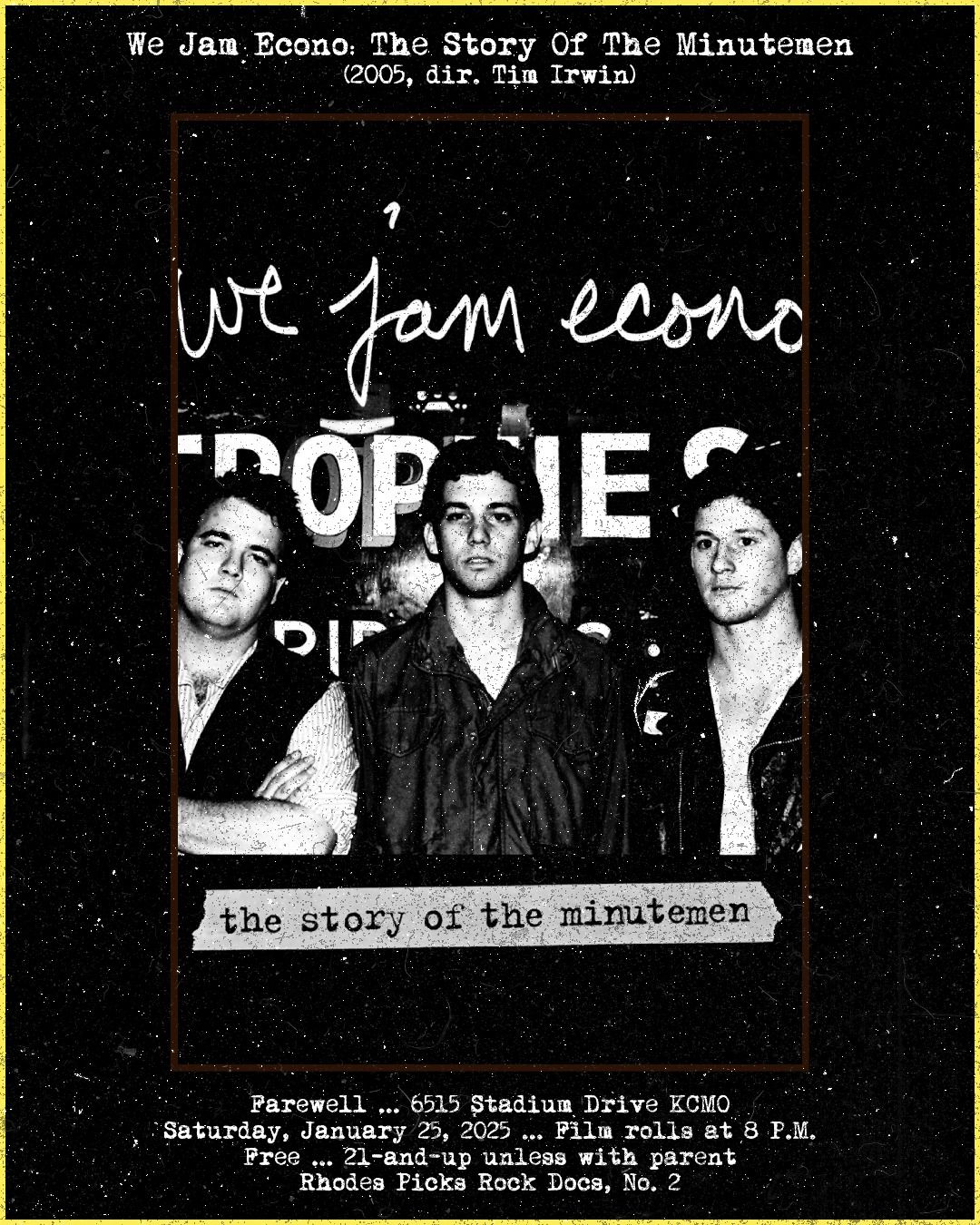 Movie Night: We Jam Econo - The Story Of The Minutemen