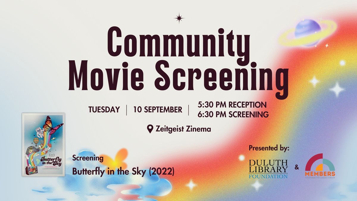 Community Movie Screening - "Butterfly in the Sky"