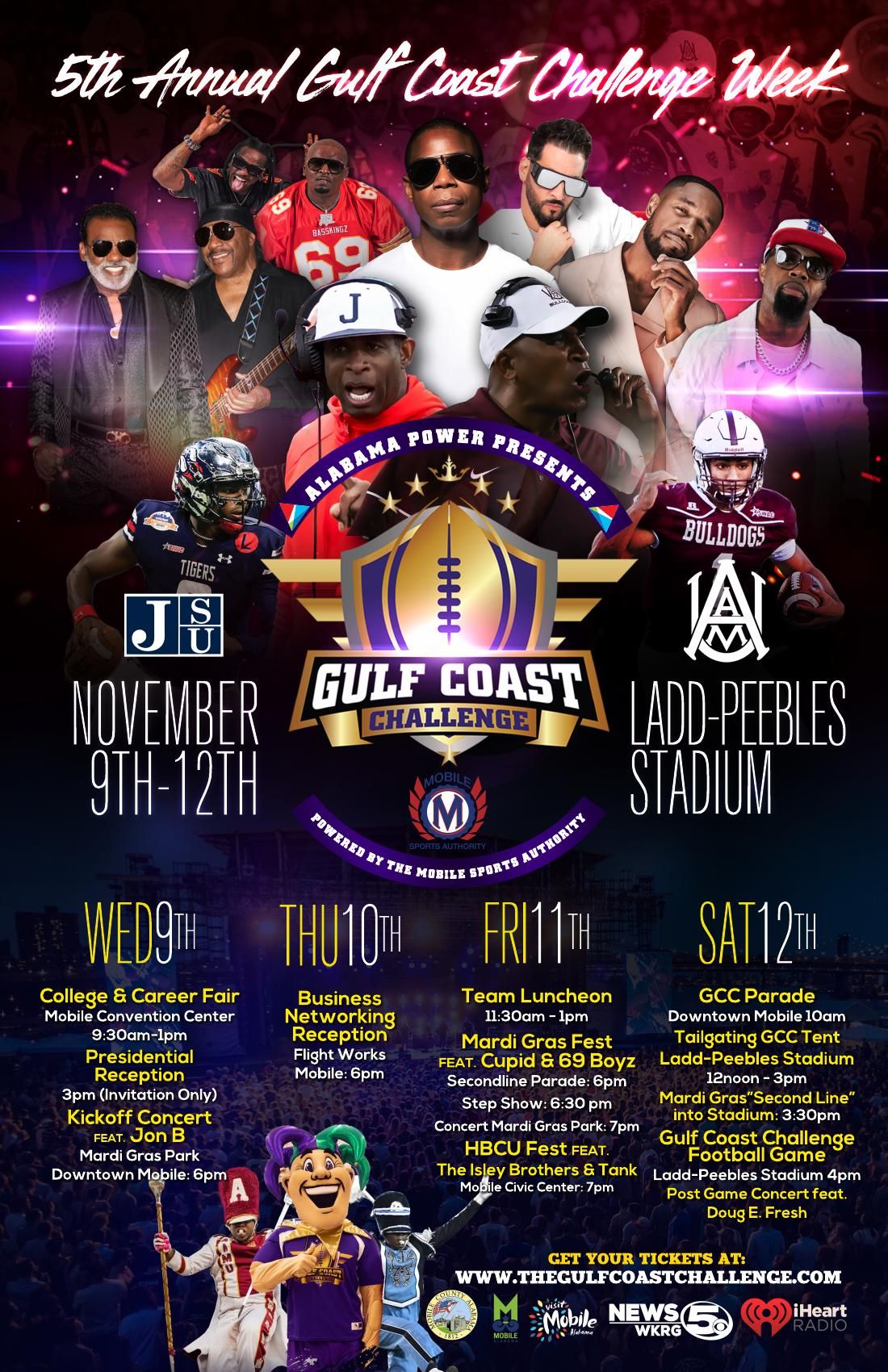 Gulf Coast Challenge: Alabama A&M Bulldogs vs. Jackson State Tigers