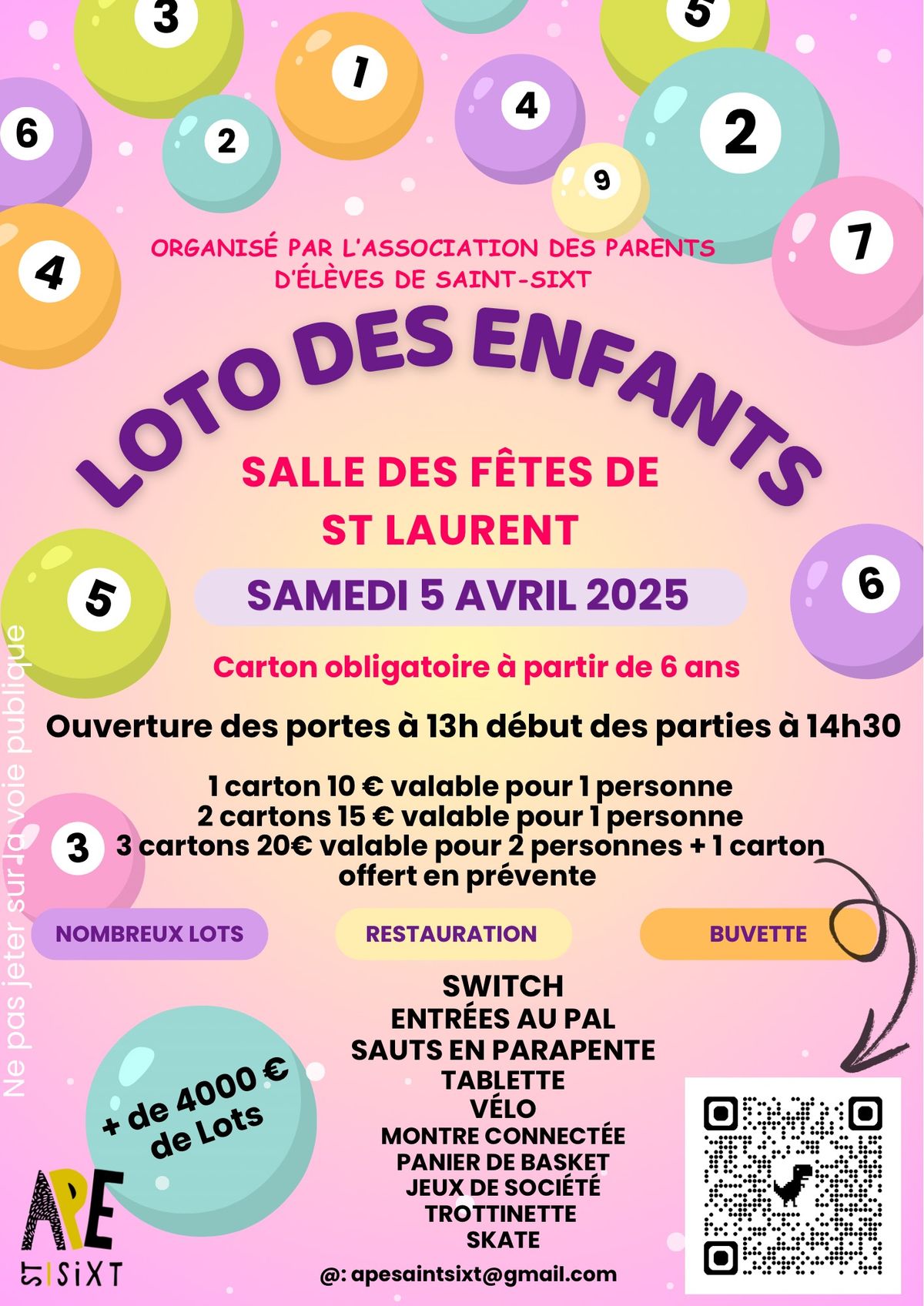 Loto des enfants