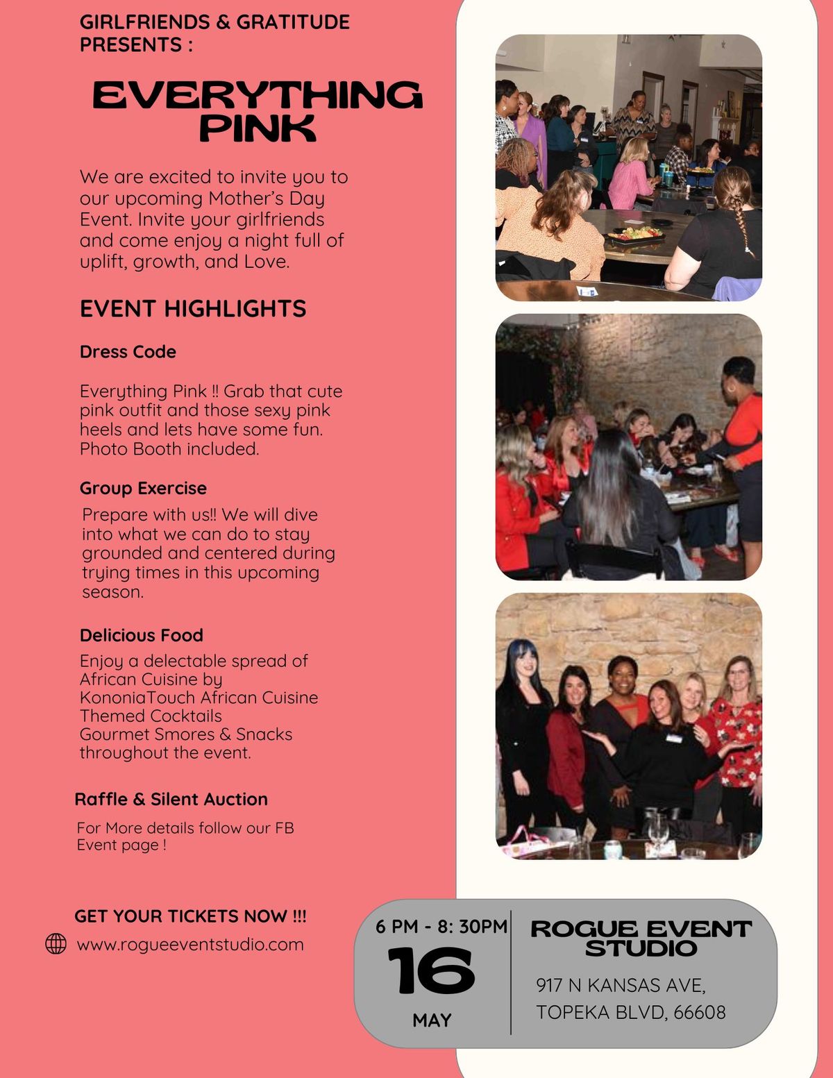 Girlfriends & Gratitude : EVERYTHING PINK ! Mother's Day Event