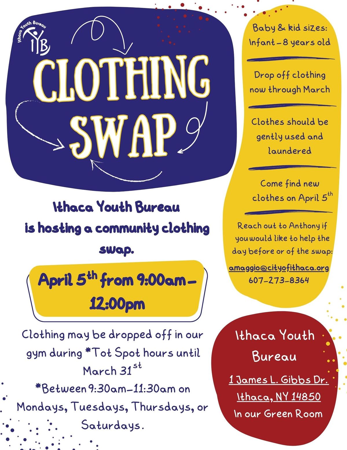 Ithaca Youth Bureau Clothing Swap