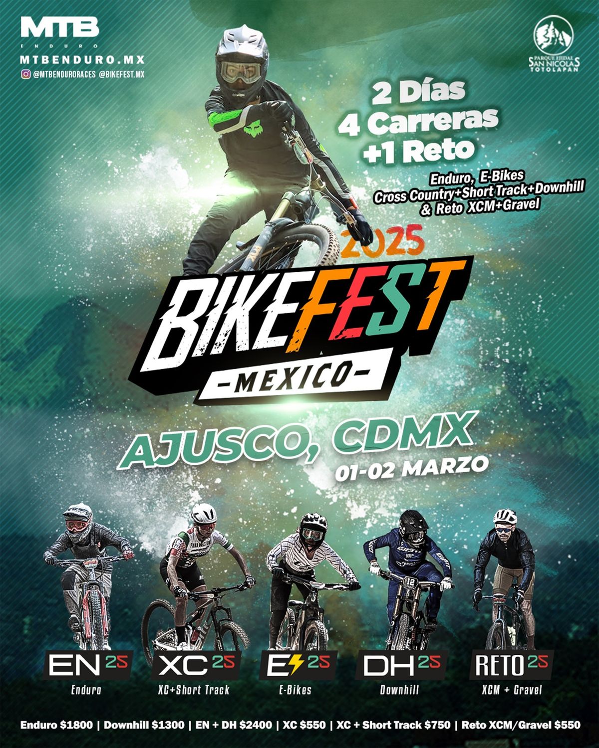 MTB Bike Fest CDMX - Ajusco, Parque San Nicol\u00e1s Totolapan