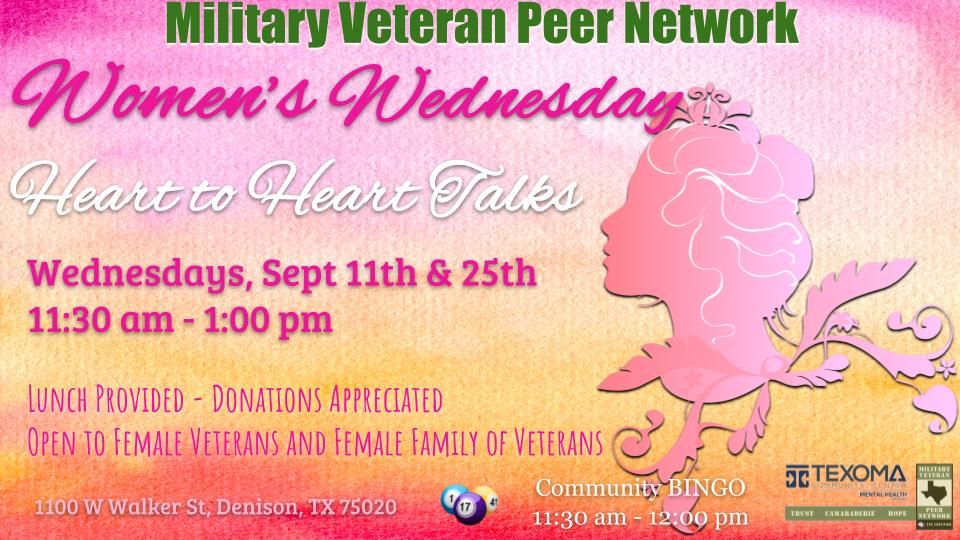 Women's Wednesday - Heart to Heart Talks