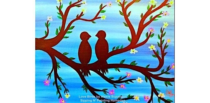 Love Birds Partner Painting Sunday Feb. 15th 1:30pm $35