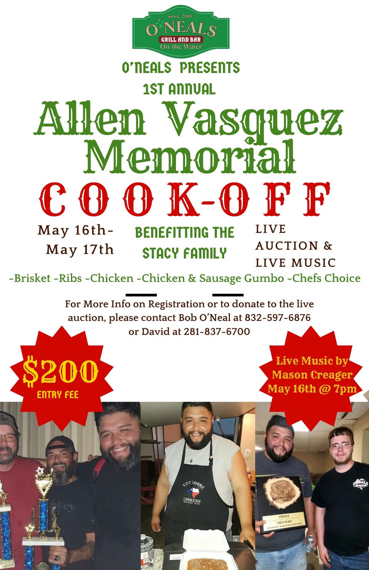 1st Annual Allen Vasquez Memorial Cook-Off